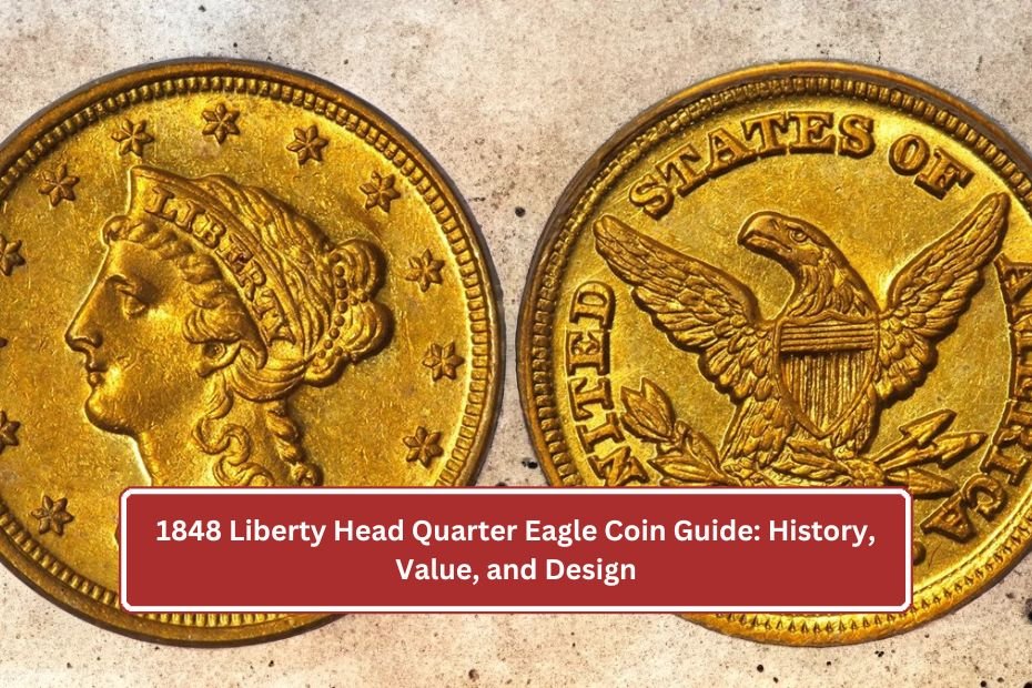 1848 Liberty Head Quarter Eagle Coin