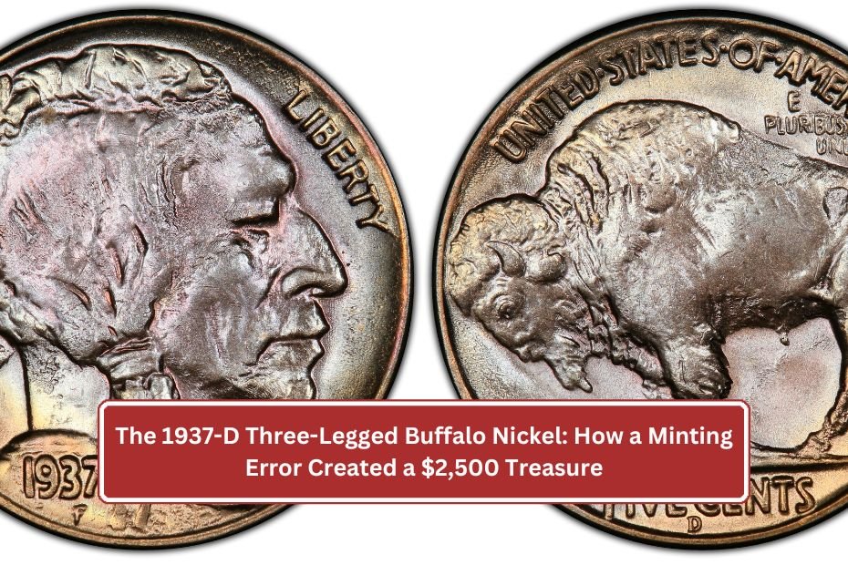 1937-D Three-Legged Buffalo Nickel