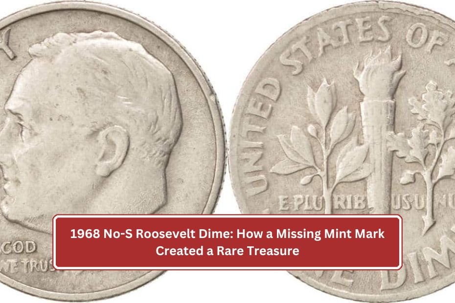 1968 No-S Roosevelt Dime